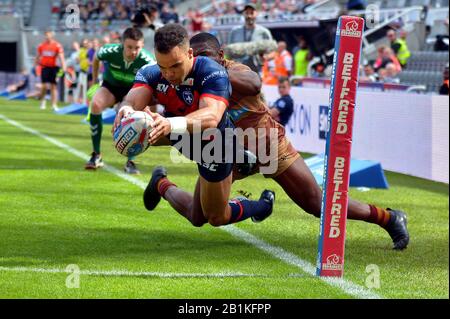 UK Rugby Football League - Dacia Magic Week-end à St James Park Newcastle - Super League (Europe) Banque D'Images