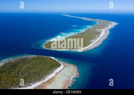 Col Almonu De L'Atoll D'Atataki, Tuamotu Archipel, Polynésie Française Banque D'Images