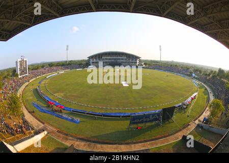 Hambantota, Sri Lanka. 26 Février 2020, Le Mahinda Rajapaksha International Stadium, Hambantota, Sri Lanka; Un Jour De Cricket International, Sri Lanka Contre Les Antilles; Le Mahinda Rajapaksha International Stadium Crédit: Action Plus Sports Images/Alay Live News Banque D'Images