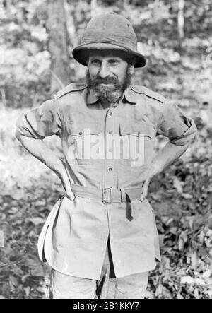Orde WINGATE (1903-1944) officier de l'armée britannique qui a mené des missions de pénétration profonde dans le territoire tenu par le Japon pendant la campagne birmane de la seconde Guerre mondiale. Photographié en 1943. Banque D'Images