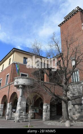 Milan, Italie Coronavirus à Rescaldin deux résidents testent positif Corovavirus (Covid19) ont été hospitalisés dans l'hôpital de Legnano Dans la photo: Municipalité de Rescaldina Banque D'Images