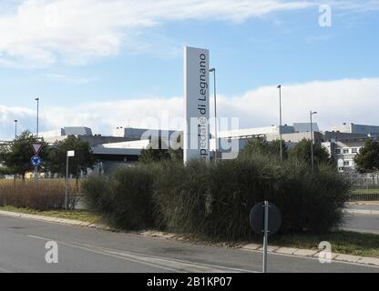 Milan, Italie. 26 février 2020. Milan, Italie Coronavirus à Rescaldin deux résidents testent un Corovavirus positif (Covid19) ont été hospitalisés à l'hôpital de Legnano Dans la photo: Legnano hôpital crédit: Agence indépendante de photo / Alay Live News Banque D'Images