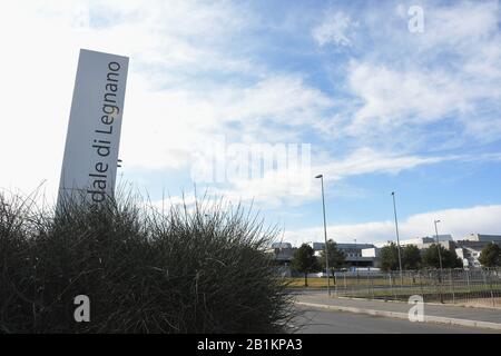 Milan, Italie. 26 février 2020. Milan, Italie Coronavirus à Rescaldin deux résidents testent un Corovavirus positif (Covid19) ont été hospitalisés à l'hôpital de Legnano Dans la photo: Legnano hôpital crédit: Agence indépendante de photo / Alay Live News Banque D'Images