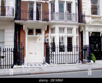 Mark's Club, 46 Charles St, Mayfair, Londres, Angleterre.un club privé de membres et restaurant visité par Royalty y compris la princesse Diana. Banque D'Images