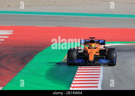 26 Février 2020; Circuit De Barcelone Catalunya, Barcelone, Catalogne, Espagne; Formule 1 Test Pré-Saison Deux; Mclaren, Lando Norris Banque D'Images