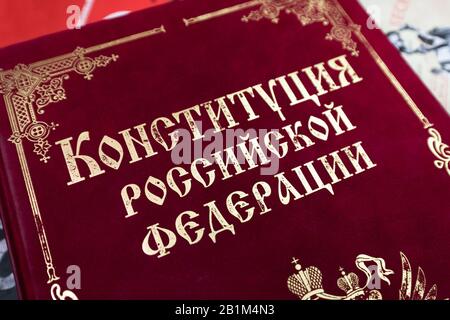 Moscou, Russie - février 21.2020. Constitution de la Fédération de Russie Banque D'Images