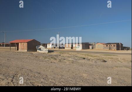 Village traditionnel de Wayuu, Cabo de la Vela, Guajira, Colombie Banque D'Images