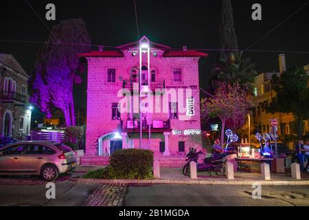 , Deutsche Altbau Kolonie, Sderot Ben Gourion, Altstadt, Haïfa, Israël Banque D'Images