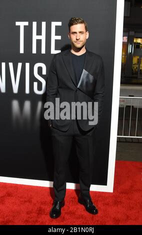 Hollywood, Californie, États-Unis 24 février 2020 l'acteur Oliver Jackson-Cohen assiste à Universal Pictures Présente la première "L'homme invisible" en février Banque D'Images