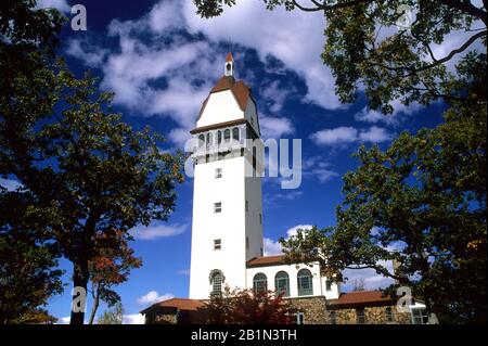 Heublein Tower, Talcott Mountain State Park, New York Banque D'Images