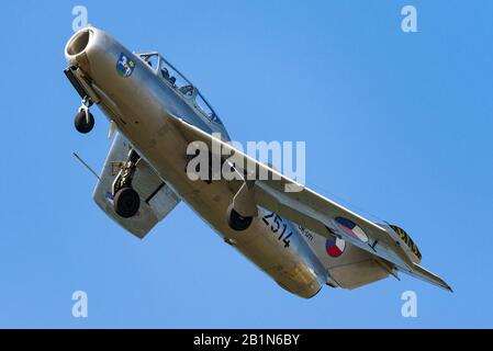 A Mikoyan-Gurévich MIG-15 des légendes volantes tchèques. Banque D'Images