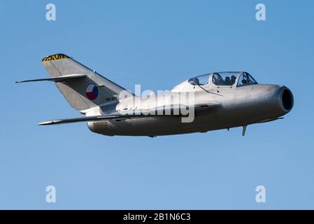 A Mikoyan-Gurévich MIG-15 des légendes volantes tchèques. Banque D'Images