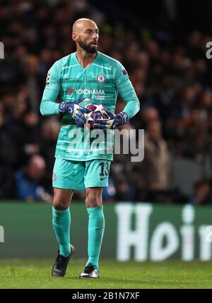 Wilfredo Caballero de Chelsea - Chelsea / Bayern Munich, Ligue des Champions de l'UEFA - Round of 16 First Leg, Stamford Bridge, Londres, Royaume-Uni - 25 février 2020 Banque D'Images