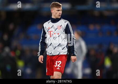 Joshua Kimmich du Bayern Munich est vu pendant le préchauffage - Chelsea / Bayern Munich, UEFA Champions League - Round of 16 First Leg, Stamford Bridge, Londres, Royaume-Uni - 25 février 2020 Banque D'Images