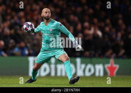 Wilfredo Caballero de Chelsea - Chelsea / Bayern Munich, Ligue des Champions de l'UEFA - Round of 16 First Leg, Stamford Bridge, Londres, Royaume-Uni - 25 février 2020 Banque D'Images