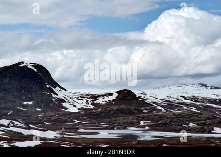 Jotunheimen Avec Bittihornberg, Norvège, Bygdin Banque D'Images