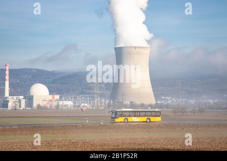 Centrale nucléaire de Leibstadt Suisse. Banque D'Images