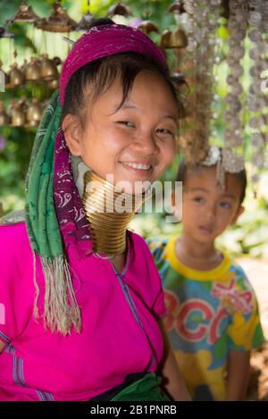 Asie, Thaïlande, Chiang Mai, Hilltribe Village, Ban Huai Pa Rai Banque D'Images