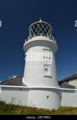 Maison lumineuse sur l'île Caldey Pembrokeshire au sud du Pays de Galles Banque D'Images