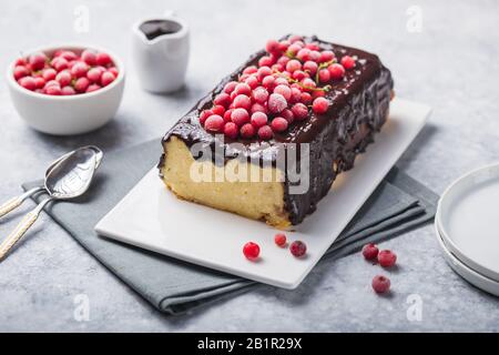 Gâteau traditionnel au fromage cottage de Lviv, syrnik Banque D'Images