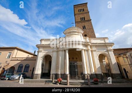 Cathédrale Saint Marie D'Assomption, Sutri, Latium, Italie Banque D'Images