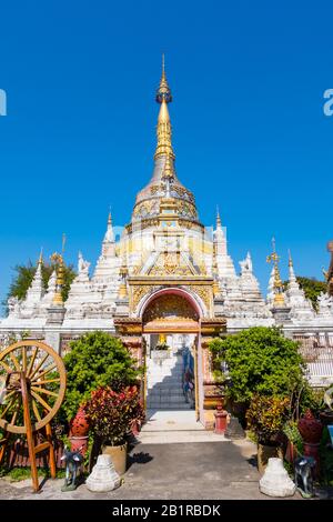 Wat Chetawan, Chiang Mai, Thaïlande Banque D'Images