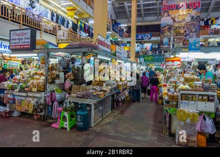 Talat Warorot, salle de marché, Chiang Mai, Thaïlande Banque D'Images