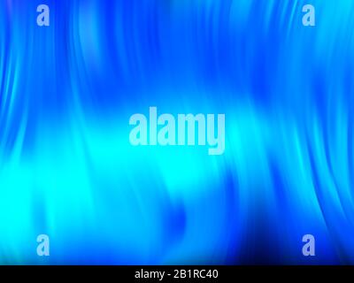 Arrière-plan abstrait luxueux tissu bleu ou vague liquide ou plis ondulés de soie granuleuse texture velours satiné Illustration de Vecteur