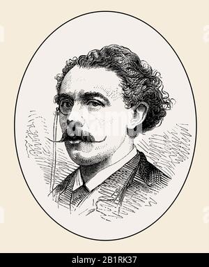 Aurélien Scholl, 1833-1902, auteur et journaliste français Banque D'Images