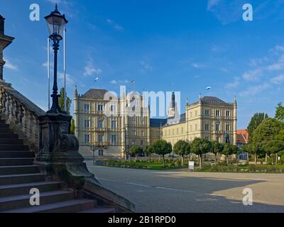 Château D'Ehrenburg Sur Schlossplatz À Coburg, Haute-Franconie, Bavière, Allemagne, Banque D'Images