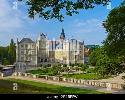 Château D'Ehrenburg Sur Schlossplatz À Coburg, Haute-Franconie, Bavière, Allemagne, Banque D'Images