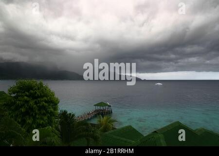 Panuba Inn Resort Sur Panuba Beach, Pulau Tioman, Malaisie, Asie Du Sud-Est, Asie Banque D'Images