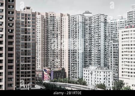 Maisons résidentielles à Nanshi, Shanghai, Chine Banque D'Images