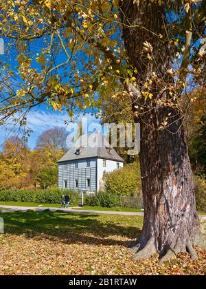 Maison de jardin de Goethe dans le Parc an der Ilm, Weimar, Thuringe, Allemagne Banque D'Images