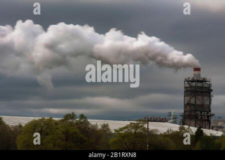 La pollution d'usine ayrshire Banque D'Images