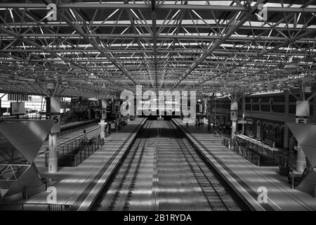 Gare de TransPerth vue à Perth, Australie occidentale. Banque D'Images