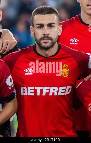 SÉVILLE, 21-02-2020. Ligue Espagnole De La Division Primera. LaLiga. Estadio Benito Villamarin. Dani Rodríguez (RCD Mallorca) pendant le jeu Real Betis - RCD Mallorca. Banque D'Images