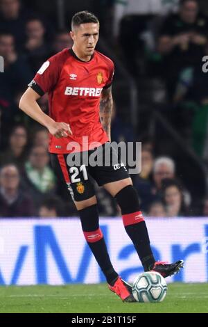 SÉVILLE, 21-02-2020. Ligue Espagnole De La Division Primera. LaLiga. Estadio Benito Villamarin. Antonio Raíllo (RCD Mallorca) pendant le jeu Real Betis - RCD Mallorca. Banque D'Images