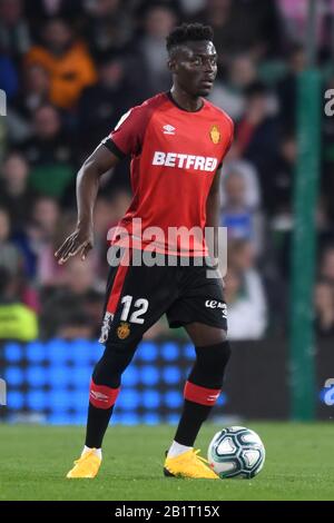 SÉVILLE, 21-02-2020. Ligue Espagnole De La Division Primera. LaLiga. Estadio Benito Villamarin. Iddrisu Baba (RCD Mallorca) pendant le jeu Real Betis - RCD Mallorca. Banque D'Images