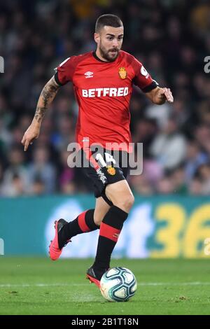 SÉVILLE, 21-02-2020. Ligue Espagnole De La Division Primera. LaLiga. Estadio Benito Villamarin. Dani Rodríguez (RCD Mallorca) pendant le jeu Real Betis - RCD Mallorca. Banque D'Images