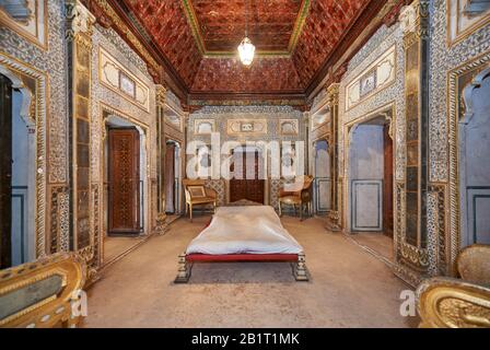 Phool Mahal Ou Flower Palace, Fort De Junagarh, Bikaner, Rajasthan, Inde Banque D'Images