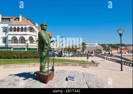 Cascais, Statue du roi D. Carlos I, Côte de Lisbonne, Portugal Cascais, Statue von König D. Carlos I, Lissabon Küste, Portugal Banque D'Images