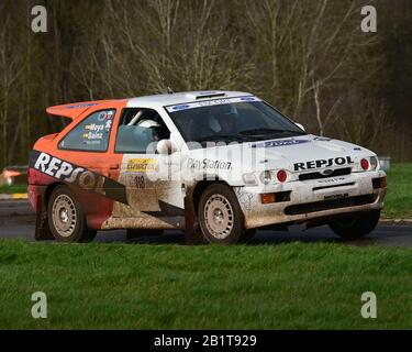 Martyn Wilby, Ford Escort Cosworth, Race Retro, Naec, National Agricultural Exhibition Centre, Stoneleigh Park, Warwickshire, Angleterre, Dimanche 23 Février Banque D'Images