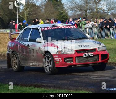 Lee Kedward, Mitsubishi Evo 3, Race Retro, Naec, National Agricultural Exhibition Centre, Stoneleigh Park, Warwickshire, Angleterre, Dimanche 23 Février Banque D'Images