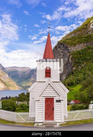 UNDREDAL, COMTÉ de VESTLAND, NORVÈGE - Église non drague Stave, construite 1147. Banque D'Images