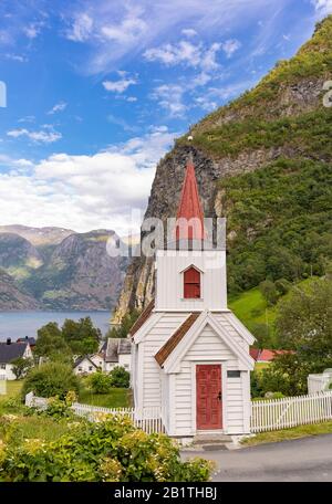 UNDREDAL, COMTÉ de VESTLAND, NORVÈGE - Église non drague Stave, construite 1147. Banque D'Images