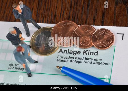 Anlage Kind, Formular, Steuerklärung Banque D'Images