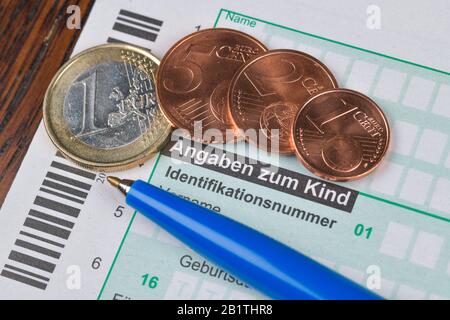 Anlage Kind, Formular, Steuerklärung Banque D'Images