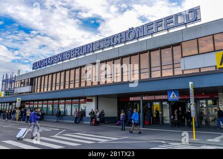 La borne A, Flughafen Schönefeld, Brandebourg, Allemagne Banque D'Images