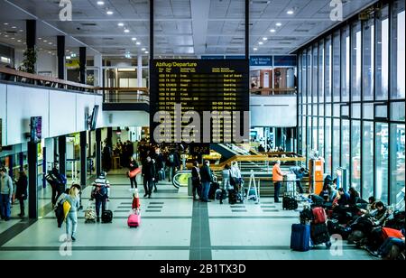 Haupthalle, Flughafen Schönefeld, Brandebourg, Allemagne Banque D'Images